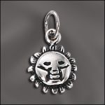 STERLING SILVER CHARM - SUN W/FACE