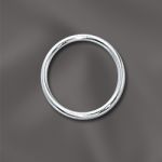 STERLING SILVER 20 GA .032"/10MM OD JUMP RING ROUND - OPEN