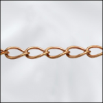 Base Metal Raw Brass Extender Chain (Soldered Links)