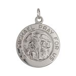 Sterling Silver St. Michael Medal - 18mm
