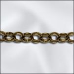 Base Metal Plated Rolo Chain (Antique Brass)