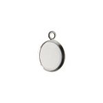 Sterling Silver Round Bezel Setting with Ring - 10mm