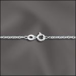 STERLING SILVER FINISHED CABLE CHAIN - 20"