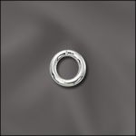 Base Metal Plated 18 G .040X5Mm Od Jump Ring Round - Open (Silver Plated)