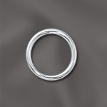 Sterling Silver Round Closed Jump Ring - .040"/9mm OD - 18 GA