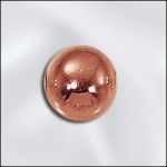 Genuine Copper 8mm Round Seamed Bead with 2.8mm Hole