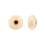 Gold Filled Smooth Saucer Bead 3.6mm w/ .8mm Hole