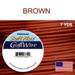 (D) 7 Yds .040"/18G/1.02Mm Craft Wire Brown