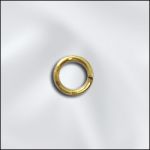Base Metal Plated 21 G .028X5Mm Od Jump Ring  Round - Open (Gold Plated)