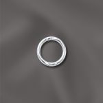 STERLING SILVER 21 GA .028"/5.5MM OD JUMP RING ROUND - OPEN