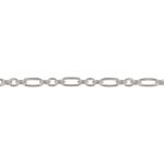 Sterling Silver 3:1 Figaro Chain