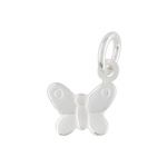 Sterling Silver Butterfly Charm - 6x8mm - Double-Sided