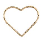 Gold Filled Link 17.5MM Heart Sparkle - Closed 20Ga/.8MM/.032"