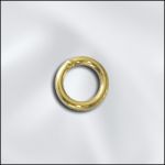 GOLD FILLED 18 GA .039"/6MM OD ROUND JUMP RING - CLOSED