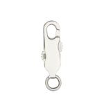 Sterling Silver Double Push Lobster Claw with Open Ring - 13mm