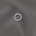 STERLING SILVER 21 GA .028"/4MM OD JUMP RING TWISTED - OPEN