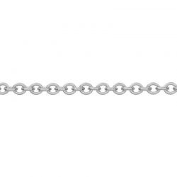 silver filled round cable chain