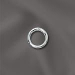 Sterling Silver Round Closed Jump Ring - .028"/5mm OD - 21 GA