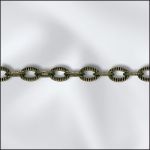 Base Metal Plated Antique Brass Fancy Cable Chain