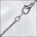 Base Metal Plated Finished Filed Cable Chain - 18" (Gun Metal) W/LC
