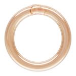 Rose Gold Filled Round Jump Ring - Closed .028"/.7mm/21GA - 5mm OD