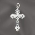 Sterling Silver Crucifix Charm - 32X20mm