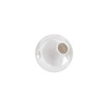 Sterling Silver 3mm Light Weight Smooth Round Seamless Bead with .9mm Hole