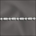Sterling Silver 1.5mm Long & Short Ball Chain