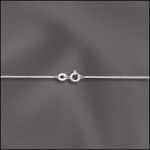 STERLING SILVER FINISHED BOX CHAIN - 24"