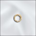 Base Metal Plated 21 G .028X4Mm Od Jump Ring Round - Open (Gold Plated)