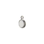Sterling Silver Round Bezel Setting with Ring - 6mm