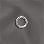 Base Metal Plated 21 G .028X5Mm Od Jump Ring Round - Open (Silver Plated)