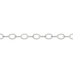 Sterling Silver Cable Chain - 3x2mm OD
