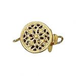 Gold Filled Round Filigree Clasp w/1 Ring
