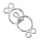 STERLING SILVER CLASP W/2 RINGS