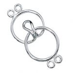 STERLING SILVER CLASP W/2 RINGS