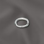 Silver Filled 20 Ga .032"/4X6Mm Od Jump Ring Oval - Closed