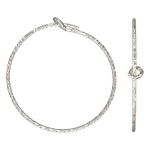 Sterling Silver 25mm Sparkle Wire Beading Hoop / .7mm Wire