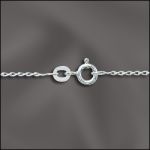 STERLING SILVER FINISHED FILED CURB CHAIN - 24"