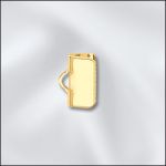 BASE METAL PLATED RIBBON END FASTENER (GOLD PLATED)