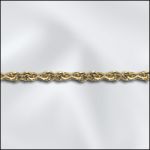 (D) Base Metal Gold Plated Fine Cable Chain