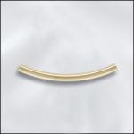 Gold Filled - 2x25mm Curved Tube w/ 1.7mm ID