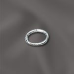 STERLING SILVER 21 GA .028"/4X6MM OD JUMP RING  OVAL - OPEN