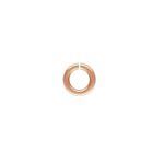 Rose Gold Filled Jump Ring - Open .032"/.8mm/20GA - 4mm OD