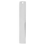 Sterling Silver Engravable Rectangle 31.5x5mm w/.9mm ID Hole