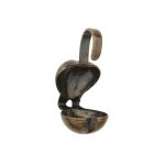 Base Metal Antique Brass Plated Heart Bead Tip with .7mm Hole