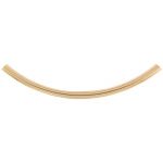 Gold Filled Curved Tube - 2x40mm with 1.7mm ID