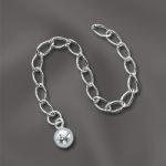 Sterling Silver 3" Extender Chain with 5mm Ball