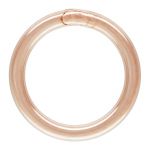 Rose Gold Filled Round Jump Ring - Closed .025"/.64mm/22GA - 5mm OD