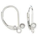 Sterling Silver Plain Interchangeable Lever-back (1 Pair)